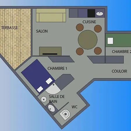아파트 Coquet A Avec Piscine Partagee / 40 M² 칸느